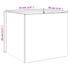 Vidaxl 2 db ezüstszínű horganyzott acél növénytartó 42 x 40 x 39 cm (841546)