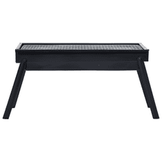 Vidaxl hordozható acél kempinggrill 60 x 22,5 x 33 cm (46610)