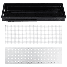 Vidaxl hordozható acél kempinggrill 60 x 22,5 x 33 cm (46610)