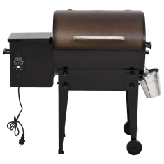 Vidaxl fekete vas pellet grillsütő 94 cm (360067)