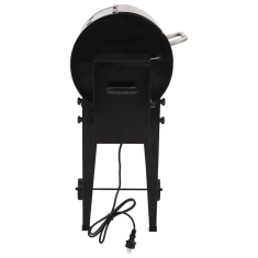 Vidaxl fekete vas pellet grillsütő 94 cm (360067)