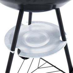 Vidaxl hordozható XXL faszenes gömbgrill kerekekkel 44 cm (46611)