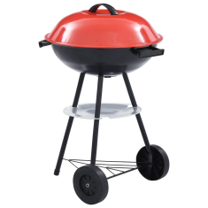 Vidaxl hordozható XXL faszenes gömbgrill kerekekkel 44 cm (46611)