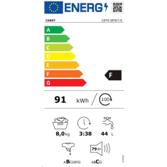 CANDY CSTG 28TE/1-S felültöltős mosógép fehér (CSTG 28TE/1-S)