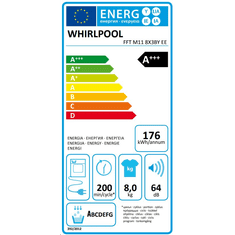 Whirlpool FFT M11 8X3BY EE szárítógép (FFT M11 8X3BY EE)