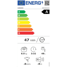 Gorenje WNEI84AS/B elöltöltős mosógép fekete (WNEI84AS/B)