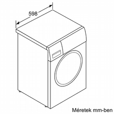 BOSCH WAX32M41BY elöltöltős mosógép, 10 kg, 1600 f/p., nagyméretű LED kijelző, 4D Wash System, AntiStain, Vario dob, Hygiene Plus (WAX32M41BY)