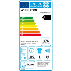 Whirlpool W7 D84WB EE szárítógép fehér (W7 D84WB EE)