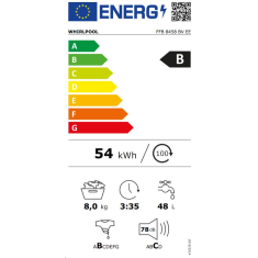 Whirlpool FFB 8458 BV EE elöltöltős mosógép fehér (FFB 8458 BV EE)