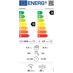 Gorenje WD2A854ADS elöltöltős mosó-szárítógép fehér (WD2A854ADS)