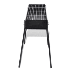 Vidaxl BBQ Állvány Faszén Barbecue 75X28cm (40713)