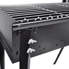 Vidaxl BBQ Állvány Faszén Barbecue 75X28cm (40713)