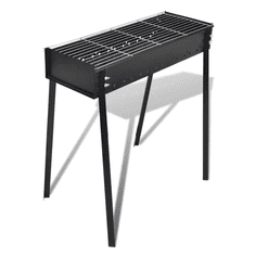 Vidaxl BBQ Állvány Faszén Barbecue 75X28cm (40713)