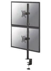 Neomounts FPMA-D550DVBLACK/Display Holder/Table/10-32"/Clamp/VESA 100X100/terhelhetőség 2x6kg/2 kijelző vert/fekete