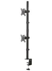 Neomounts FPMA-D550DVBLACK/Display Holder/Table/10-32"/Clamp/VESA 100X100/terhelhetőség 2x6kg/2 kijelző vert/fekete