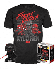 Póló Star Wars - Kylo Ren + figura Funko (méret M)