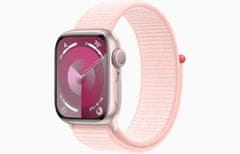 Apple Watch S9/41mm/Rózsaszín/Sport szíj/Light Pink