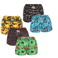 Styx 5PACK női klasszikus boxeralsó art klasszikus gumi multicolour (5K1527892) - méret XL