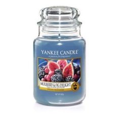 Yankee Candle Illatos gyertya Classic nagy eper és füge Delight 623 g