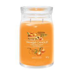 Yankee Candle Aromagyertya Aláírás üveg nagy Farm Fresh Peach 567 g