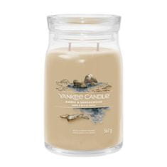 Yankee Candle Aromagyertya Aláírás üveg nagy borostyán és szantálfa 567 g