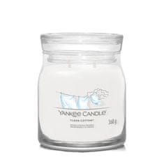 Yankee Candle Aromagyertya Signature üveg közepes Clean Cotton 368 g