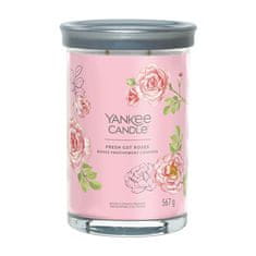 Yankee Candle Aromás gyertya Aláírás pohár nagy Fresh Cut Roses 567 g