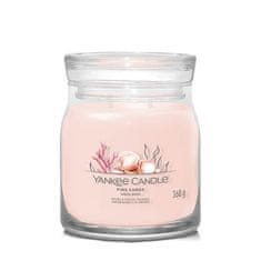 Yankee Candle Aromagyertya Signature üveg közepes rózsaszín homok 368 g