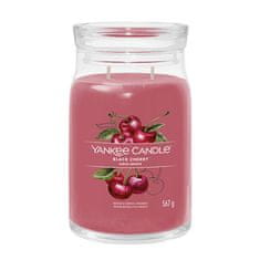 Yankee Candle Aromagyertya Aláírás üveg nagy fekete cseresznye 567 g