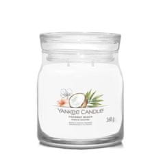 Yankee Candle Aromagyertya Signature üveg közepes Kókuszos tengerpart 368 g