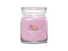 Yankee Candle Aromagyertya Aláírás üveg közepes Kézzel kötött virág 368 g