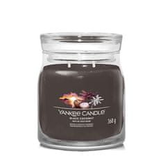 Yankee Candle Aromagyertya Signature üveg közepes Fekete kókusz 368 g