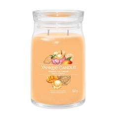 Yankee Candle Aromagyertya Aláírás üveg nagy Mango Ice Cream 567 g