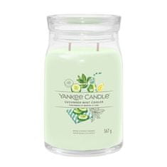 Yankee Candle Aromagyertya Signature üveg nagy uborka menta Cooler 567 g