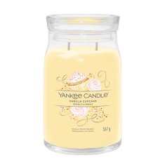 Yankee Candle Illatos gyertya Signature üveg nagy Vanília Cupcake 567 g