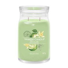 Yankee Candle Aromagyertya Signature üveg nagy Vanília Lime 567 g