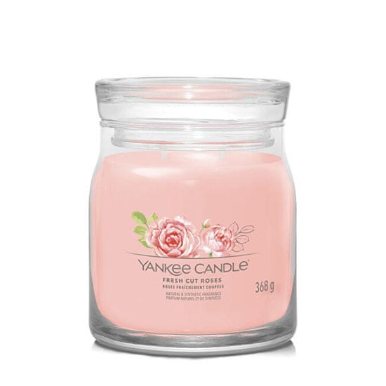 Yankee Candle Aromagyertya Signature üveg közepes Fresh Cut Roses 368 g