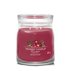 Yankee Candle Aromagyertya Signature üveg közepes Fekete cseresznye 368 g