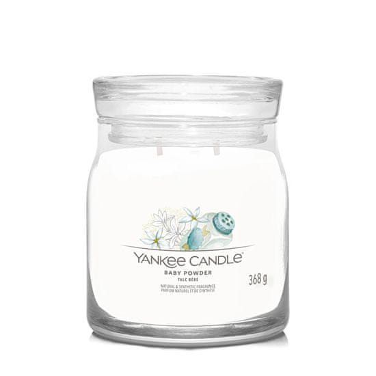 Yankee Candle Illatos gyertya Signature üveg közepes Baby Powder 368 g