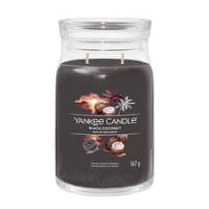 Yankee Candle Aromagyertya Aláírás üveg nagy Fekete kókusz 567 g