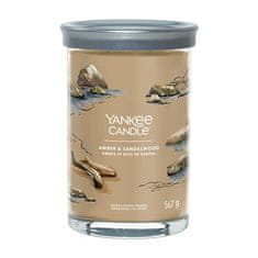 Yankee Candle Illatos gyertya Aláírás pohár nagy borostyán és szantálfa 567 g