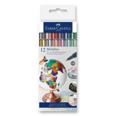 Faber-Castell Metallics 12 színű filctoll