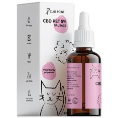 CBD PET olaj 5% kolbász 10ml