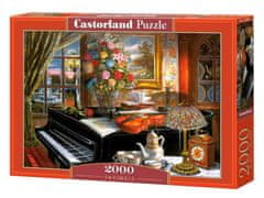 Castorland Puzzle - Fekete zongora 2000 darab