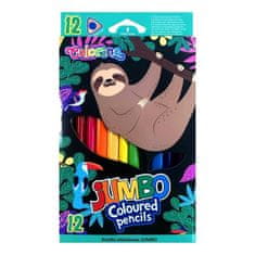 Colorino háromszög alakú zsírkréta JUMBO Wildkid 12 színben