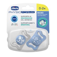 Chicco cumizó Physio Micro szilikon 0-2m fiú 2 db