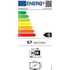 43UP751C0ZF.AEU televízió 109,2 cm (43") 4K Ultra HD Smart TV Wi-Fi Fekete, Ezüst (43UP751C0ZF)