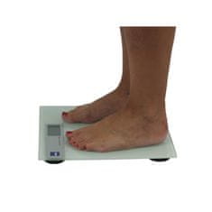 Kela Digitális személymérleg LINDA, üveg fehér 150kg-ig KL-21299