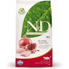 N&D PRIME CAT Adult Csirke és gránátalma, 5 kg