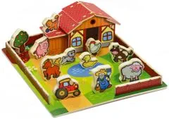 Teddies Fa farm háziállatokkal